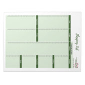 あなたの魂のショッピングリストのメモ帳 ノートパッド (正面)