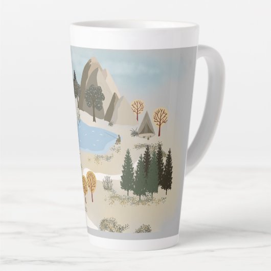 あなたの魂を呼吸ラテマグ カフェラテマグ (右アングル)