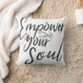 "あなたの魂を強化 – スローやる気を起こさせるする クッション (ブランケット)