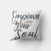 "あなたの魂を強化 – スローやる気を起こさせるする クッション (裏面)