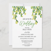 あなたの魔法のためのパステル緑のミステレ結婚ート 招待状 (正面)