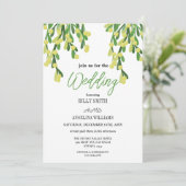 あなたの魔法のためのパステル緑のミステレ結婚ート 招待状 (スタンド正面)