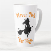 あなたの魔法を隠さないで。 カフェラテマグ (右アングル)