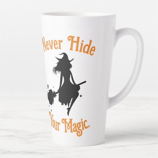 あなたの魔法を隠さないで。 カフェラテマグ (右)