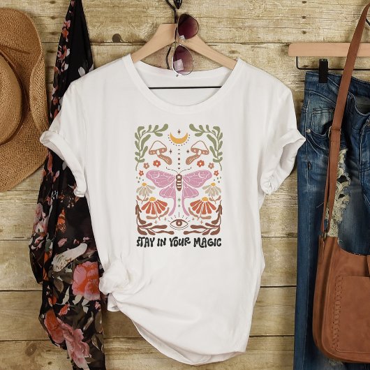 あなたの魔法ボホフローラインスピレーション引用文 Tシャツ