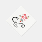 あなたの魚釣り愛好家結婚の水の色にフック スタンダードカクテルナプキン (角)