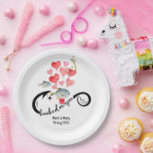 あなたの魚釣り愛好家結婚の水の色にフック ペーパープレート (パーティー)