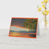 あなたの鮮やかな日没の考えること カード (黄色い花)