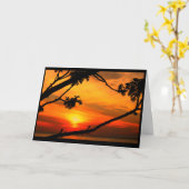 あなたの鮮やかな日没の考えること カード (黄色い花)