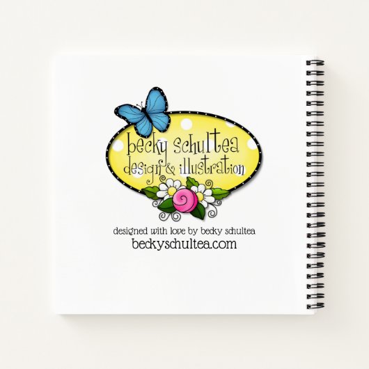 あなたの鳥の中の歌のハートカスタムスパイラルノート ノートブック (裏面)