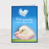 あなたの鶏の損失の悔やみや弔慰を使って カード (正面)