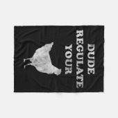 あなたの鶏の鶏肉フェミニストの生殖権 フリースブランケット (正面(横))