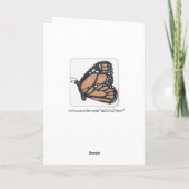 あなたの黄色い野生の花の考えること挨拶状 カード (裏面)