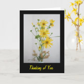 あなたの黄色い野生の花の考えること挨拶状 カード (黄色い花)