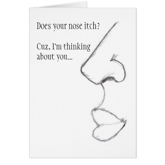 あなたの鼻はむずむずさせますか。 (正面)