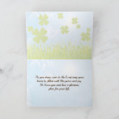 あなたの1日が祝福に満ちたものとなりますように、アイルランド風に カード (内部)