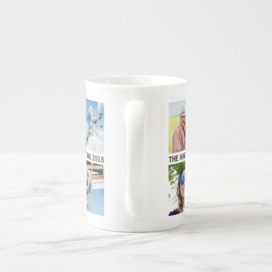 あなたの10台の写真及び文字の骨灰磁器のマグ ボーンチャイナマグカップ (裏面)