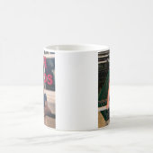 あなたの2つの写真のパーソナライズなマグ多くのスタイル、サイズ コーヒーマグカップ (中央)