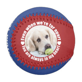 あなたの2枚の写真と名前Far Apart Love野球 野球ボール