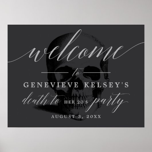 あなたの20のパーティー歓迎サインへの死 ポスター (正面)