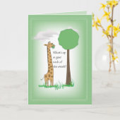 あなたの2751頭のキリンの考えること カード (黄色い花)