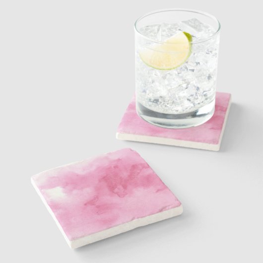 あなたの2 2のための多彩な水彩画の背景 ストーンコースター (横)