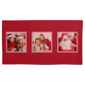 あなたの3つの写真のカスタムの枕カバー 枕カバー (正面)