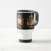 あなたの3枚の写真カスタムクリスマスマグ トラベルマグ (正面右)