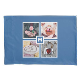 あなたの4つの写真及びモノグラムのリバーシブルの枕箱 枕カバー