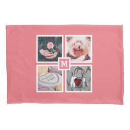 あなたの4つの写真及びモノグラムのリバーシブルの枕箱 枕カバー