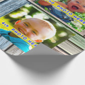 あなたの4つの写真、写真のギフトの包装紙 ラッピングペーパー (角)