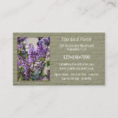 あなたの4写真グリーンブリックの壁フローリストのポートフォリオ 名刺 (裏面)
