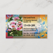 あなたの4写真フラワーフカラフルラリストのポートフォリオ 名刺 (裏面)