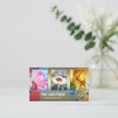 あなたの4写真フラワーフカラフルラリストのポートフォリオ 名刺 (スタンド正面)