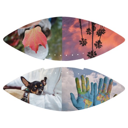 あなたの4枚の写真カスタムサッカー アメリカンフットボール (パネル)