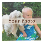 あなたの5つの写真が付いているパーソナライズな写真の立方体 フォトキューブ (正面)