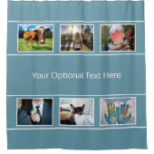 あなたの6つの写真及び文字のシャワー・カーテン シャワーカーテン (正面)