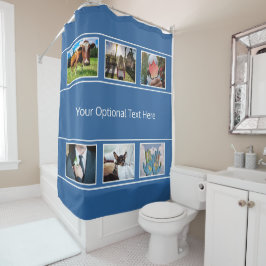 あなたの6つの写真及び文字のシャワー・カーテン シャワーカーテン