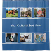 あなたの6つの写真及び文字のシャワー・カーテン シャワーカーテン (正面)