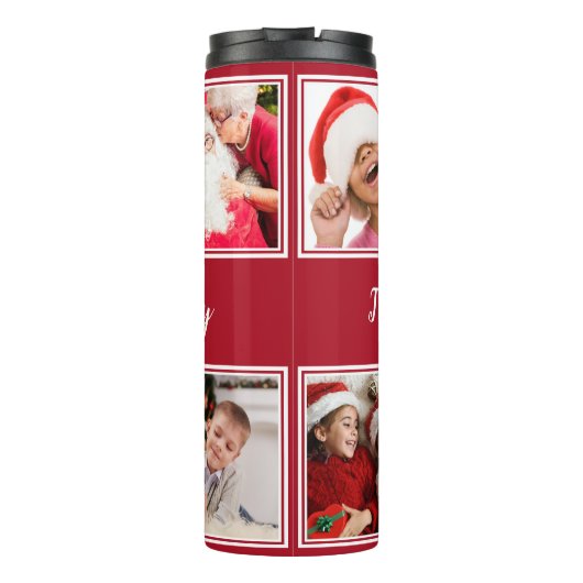 あなたの6つの写真及び文字のタンブラー タンブラー (裏面)