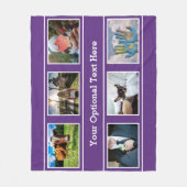 あなたの6つの写真及び文字のフリースブランケット フリースブランケット (正面)