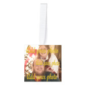 あなたの6つのdirent写真のブロックのオーナメント キューブオーナメント (正面)