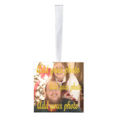 あなたの6つのdirent写真のブロックのオーナメント キューブオーナメント (右)