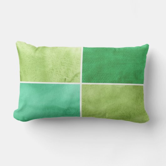 あなたの6のための多彩な水彩画の背景 ランバークッション (正面)