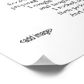 「あなたの」プリントの詩を持つ子供の光沢の写真 ポスター (角)