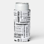 あなたの（中くらいの長さの）名前はすべてこの上 スリム缶クーラー (Seltzer正面)