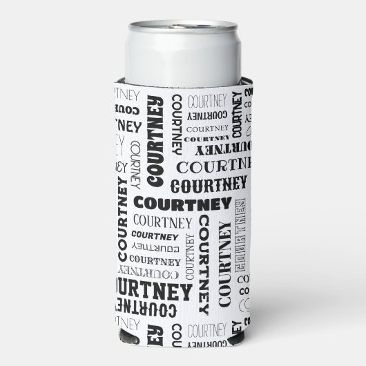 あなたの(中くらいの長さの)名前はすべてこの上 スリム缶クーラー (Seltzer正面)