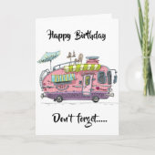 あなたの***生の中でキャンパー***へのハッピーバースデー カード (正面)