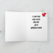 あなたの**誕生日で**非常に多くの"愛"カード カード (内部)