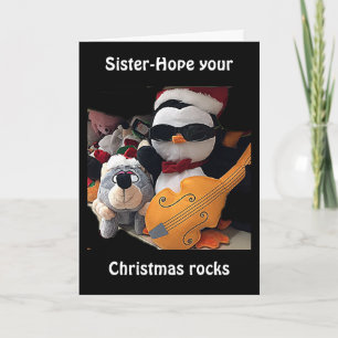 あなたの"CHRIMAS"ロックスシスターのホリデーカードを希望 シーズンカード